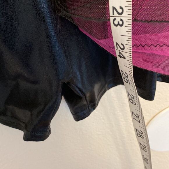 Curtain Call Dance Costume jazz hot pink black dress J4955 Adult MA AME - Picture 5 of 11